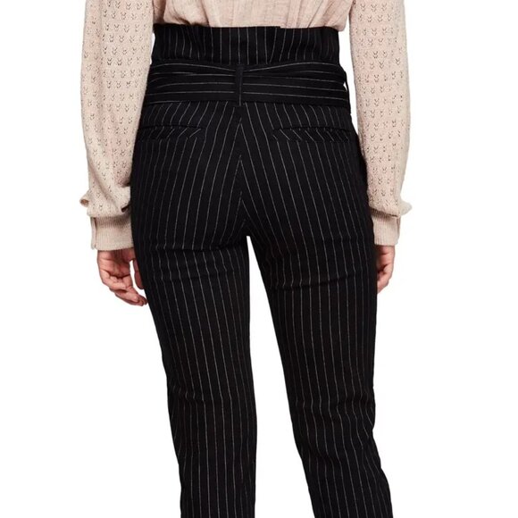 FREE PEOPLE Montella Pinstripe Crop Skinny Pants, Size 2 - Picture 2 of 8